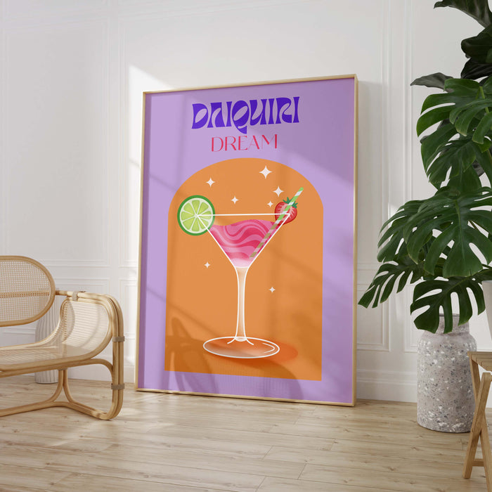 Daiquiri Dream Poster – Premium Baumwoll-Canvas