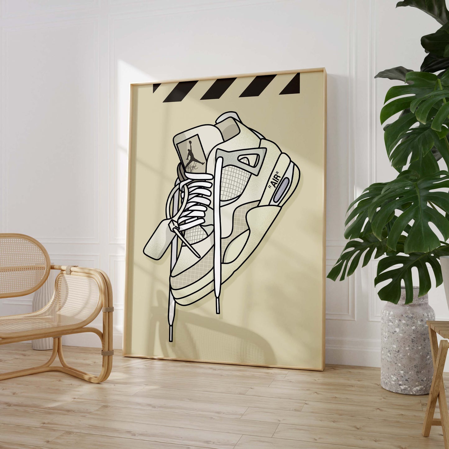 Sneaker Line Art Poster · Geschenkidee · Minimalistisches Schuhe Design · Streetwear Illustration · Moderne Wanddeko · Print ohne Rahmen