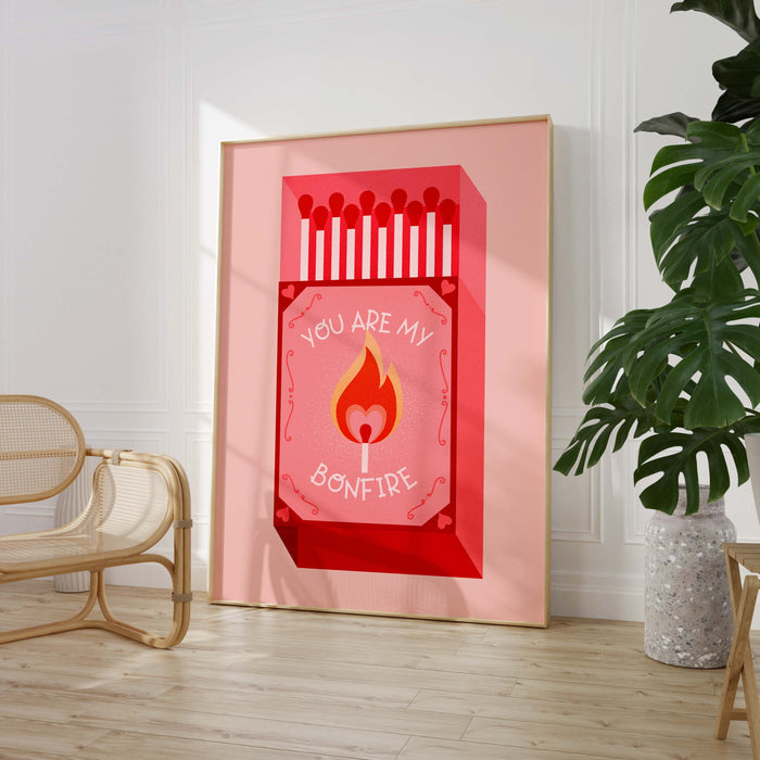 JUSTGOODMOOD Streichholz Poster – Vibrante Wandkunst
