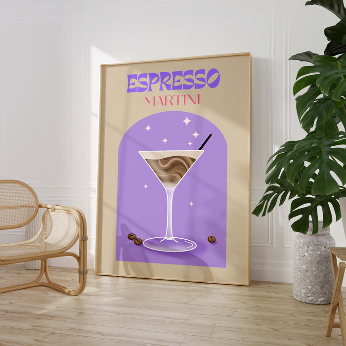Espresso Martini Poster – Premium Baumwoll-Print