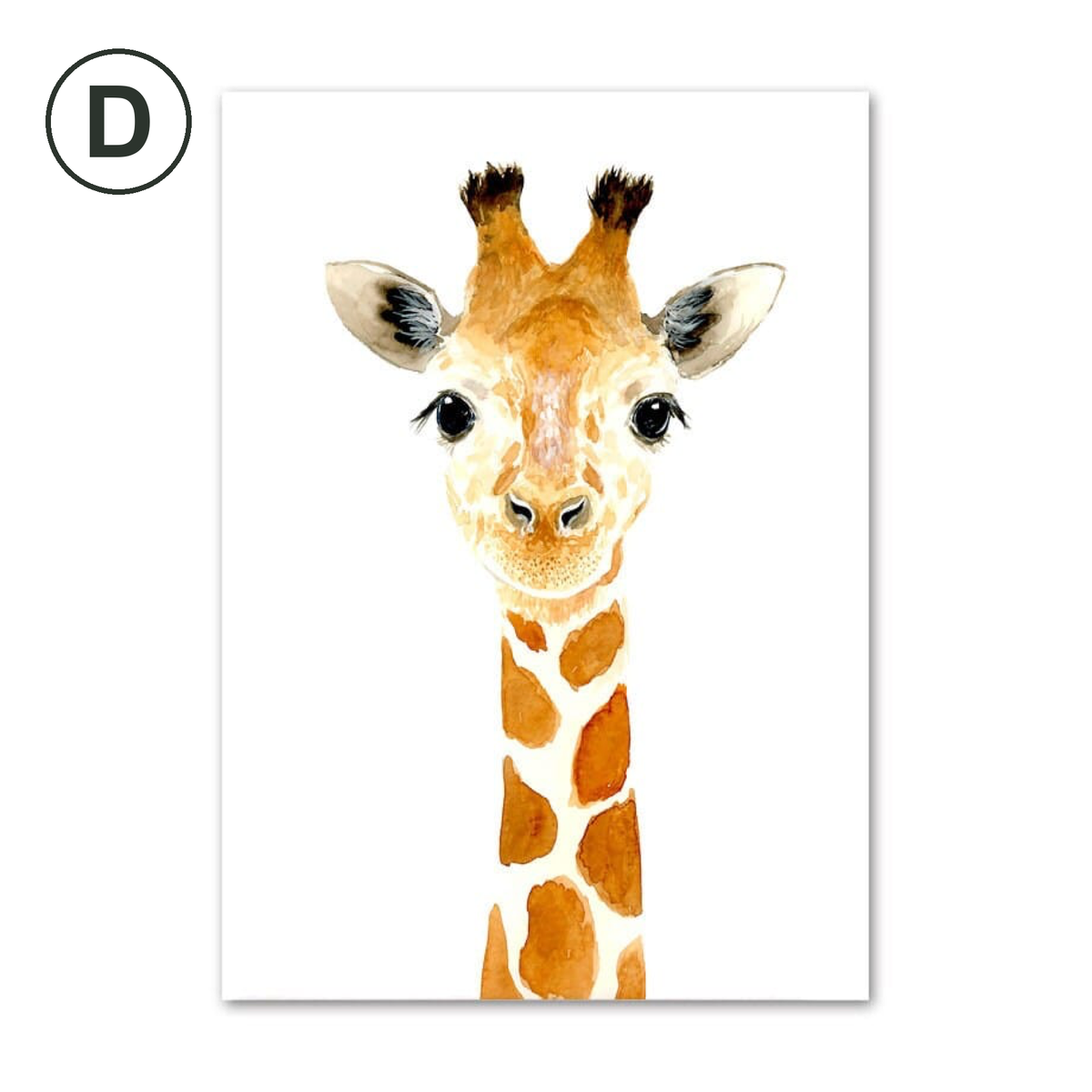 Poster Kinderzimmer Tiere Fuchs Elefant Bär Hase Zebra · Kinderzimmer Bilder · Wand Deko · Kunst Druck · Deko Print · ohne Rahmen