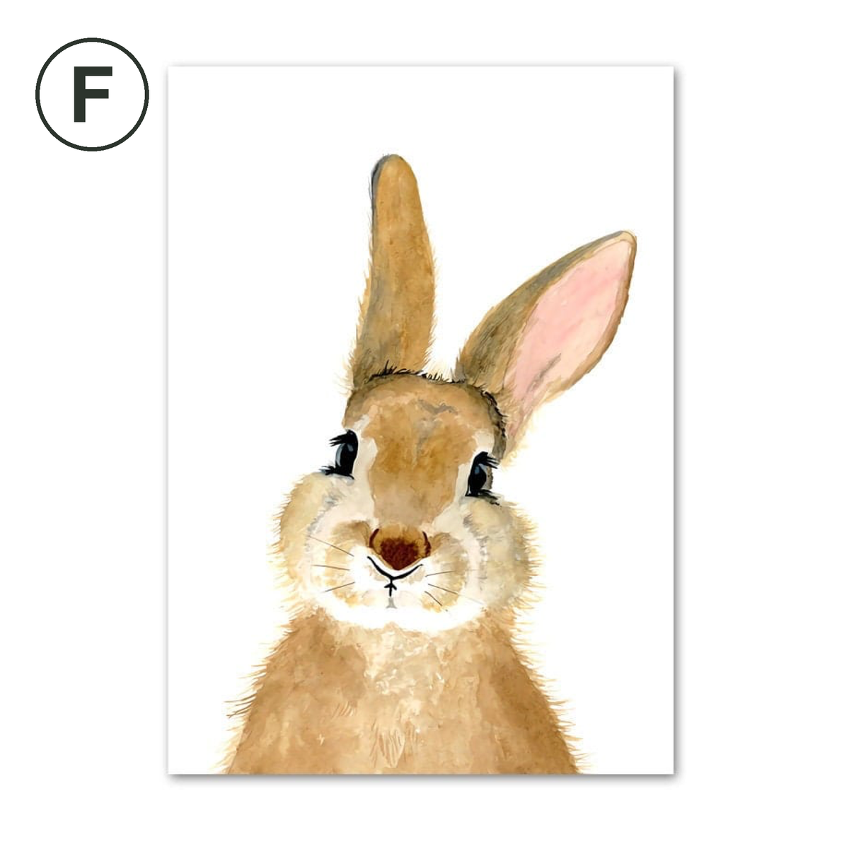 Poster Kinderzimmer Tiere Fuchs Elefant Bär Hase Zebra · Kinderzimmer Bilder · Wand Deko · Kunst Druck · Deko Print · ohne Rahmen