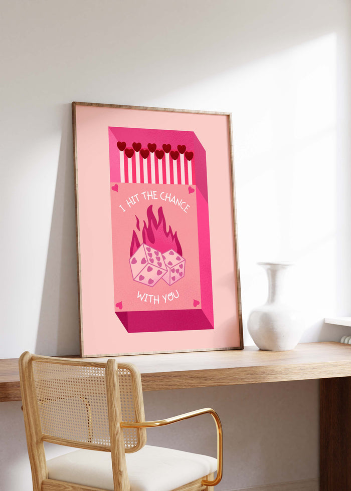 JUSTGOODMOOD Streichholz Poster – Edle Wanddeko