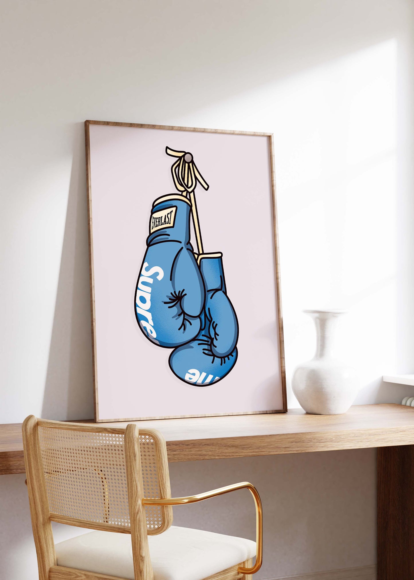 Boxhandschuhe Poster · Geschenkidee · Box Artwork · Streetwear Boxing Design · Urban Sport Wanddeko · Print ohne Rahmen