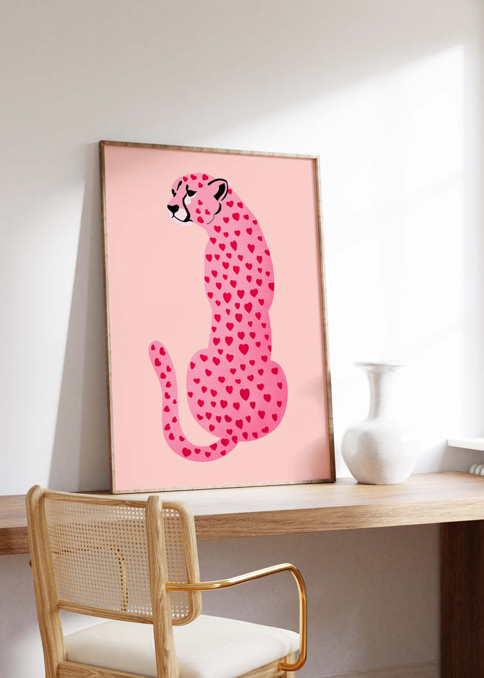 Leopard Poster – Premium Baumwoll-Canvas Kunst