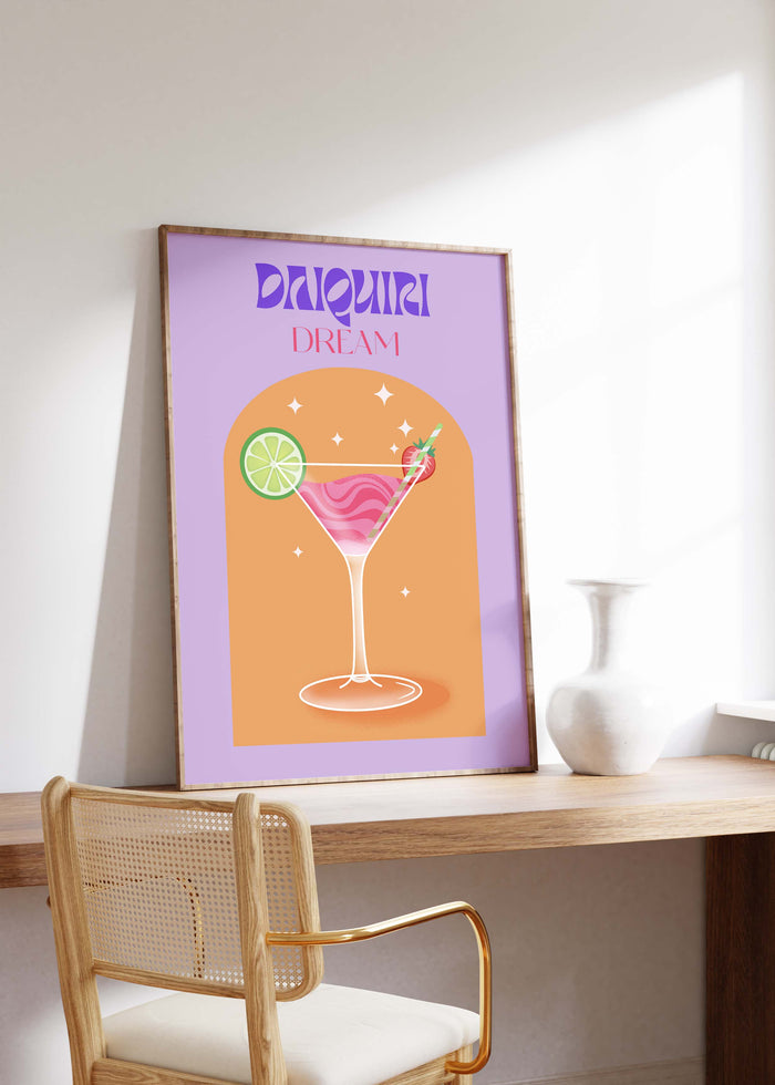 Daiquiri Dream Poster – Premium Baumwoll-Canvas