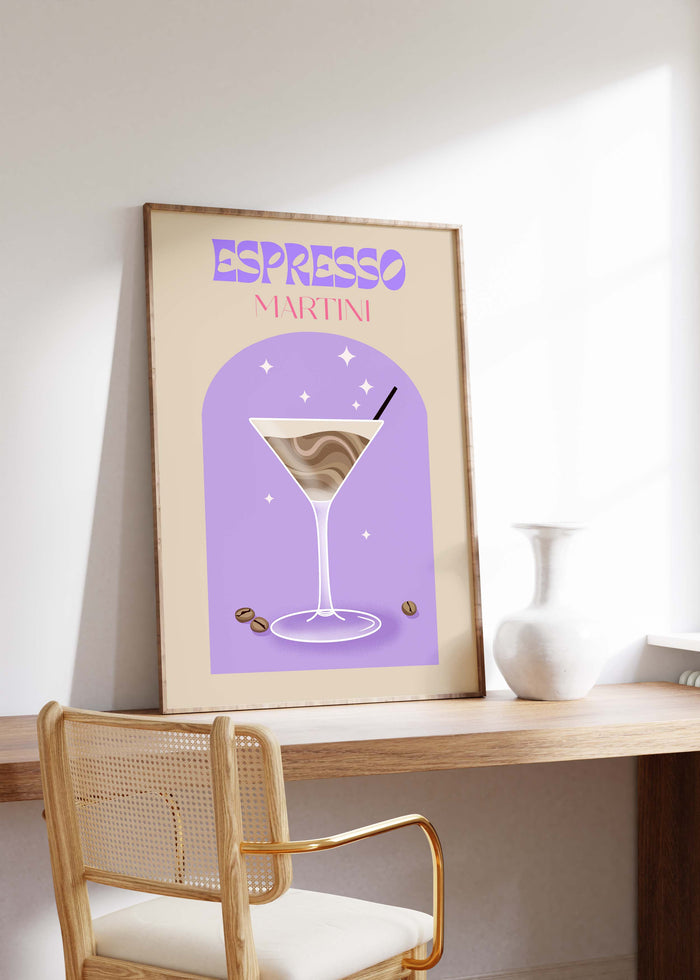 Espresso Martini Poster – Premium Baumwoll-Print