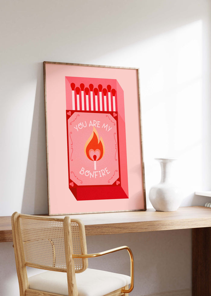 JUSTGOODMOOD Streichholz Poster – Vibrante Wandkunst
