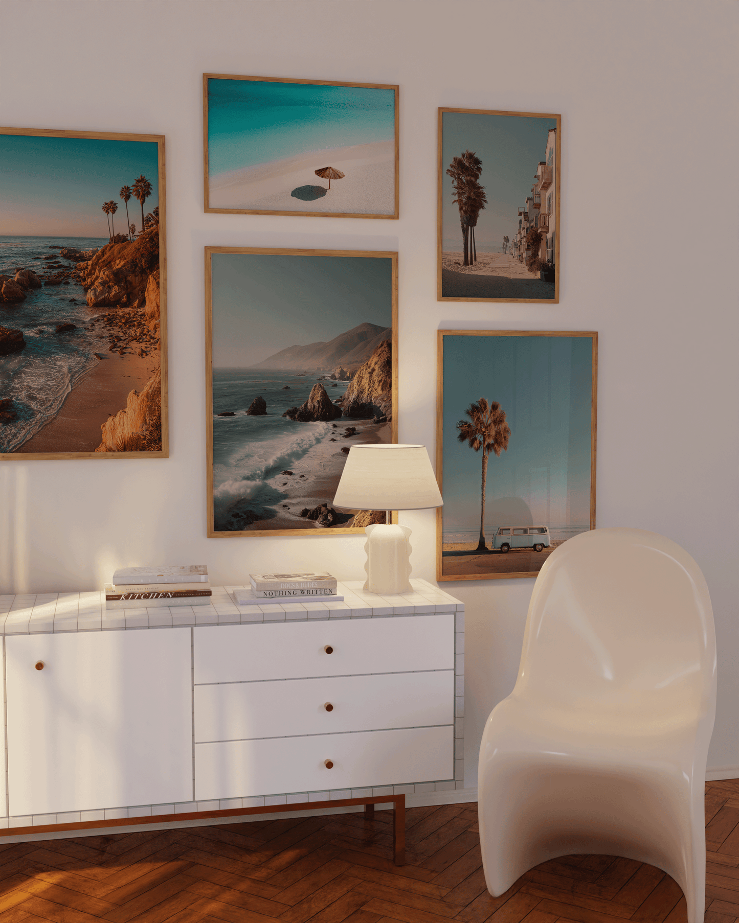 Strand Poster · Geschenkidee · Strand Palmen Meereslandschaften · Dekoprint ohne Rahmen