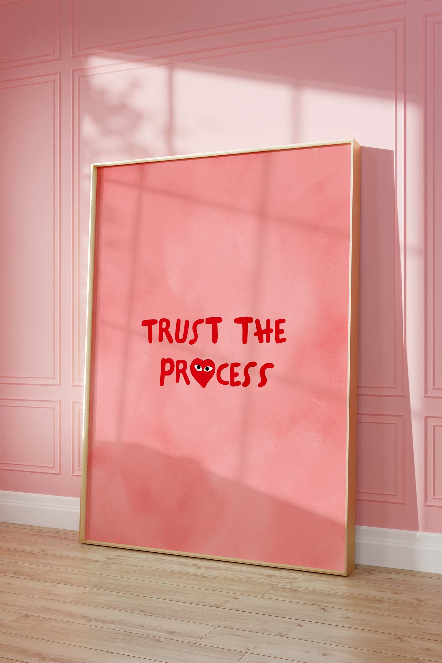 Trust The Process Poster · Geschenkidee · Minimalistisches Motivational Style Design · Urban Kunst · Moderne Wanddeko · Print ohne Rahmen
