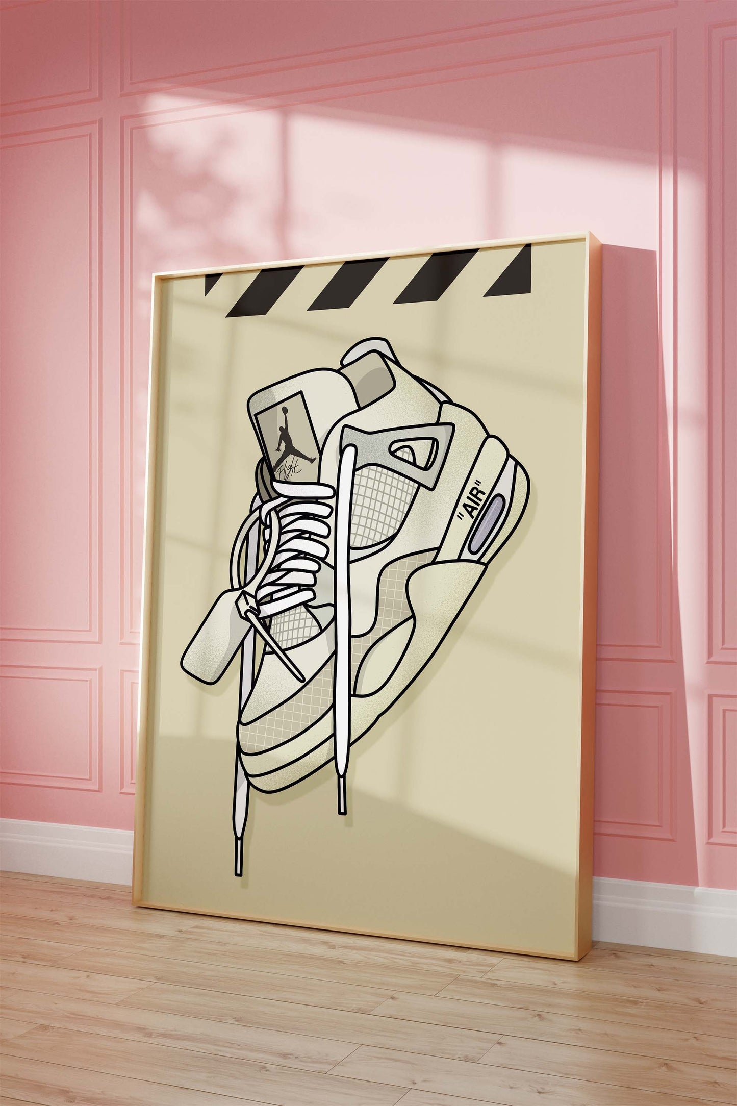 Sneaker Line Art Poster · Geschenkidee · Minimalistisches Schuhe Design · Streetwear Illustration · Moderne Wanddeko · Print ohne Rahmen