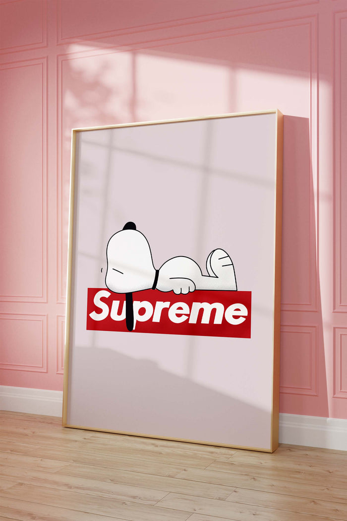 Streetwear Cartoon Hund Poster · Geschenkidee · Minimalistisches Logo Style Design · Urban Kunst · Moderne Wanddeko · Print ohne Rahmen