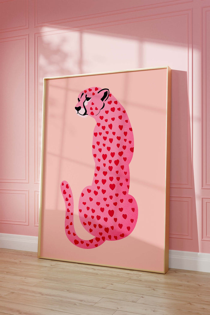 Leopard Poster – Premium Baumwoll-Canvas Kunst