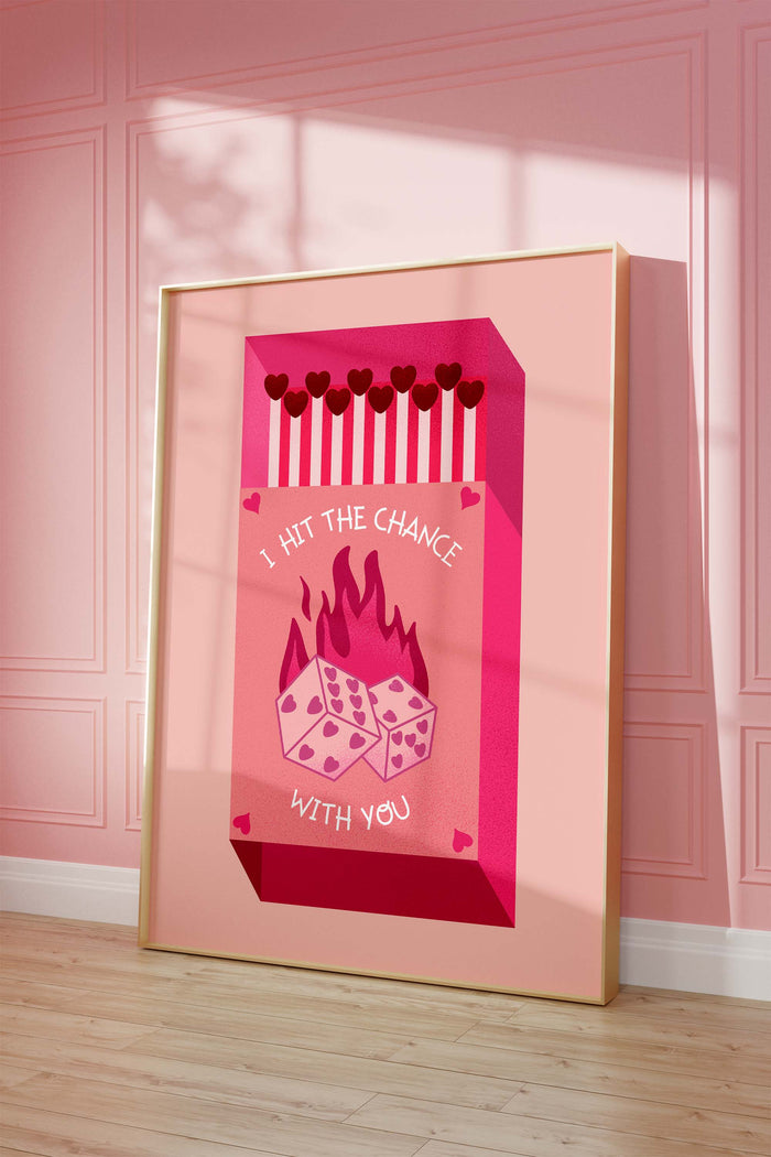 JUSTGOODMOOD Streichholz Poster – Edle Wanddeko