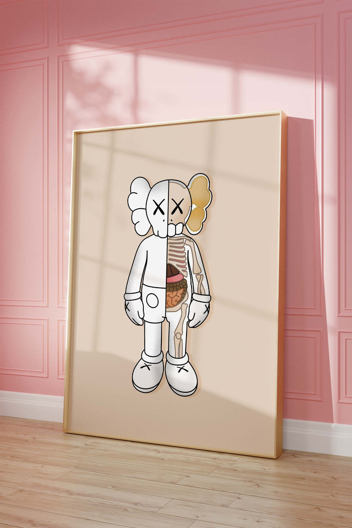 Anatomical Skull Poster – Premium Baumwoll-Canvas