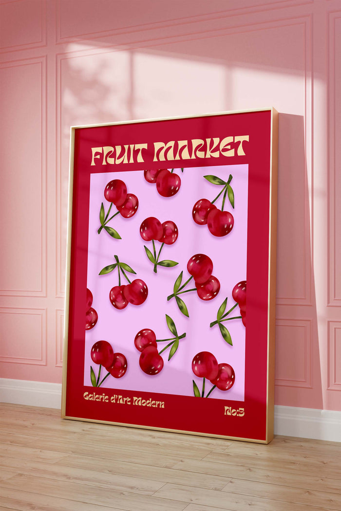 Fruit Market Poster – Premium Baumwoll-Canvas Kunst