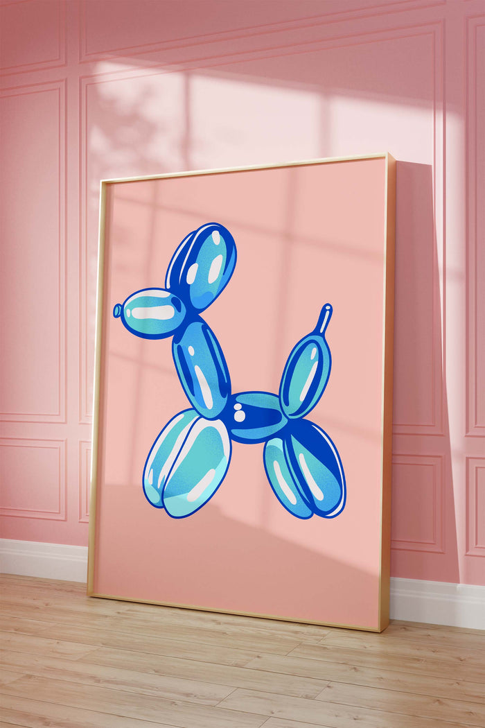 Balloon Dog Poster – Premium Baumwoll-Canvas Kunst