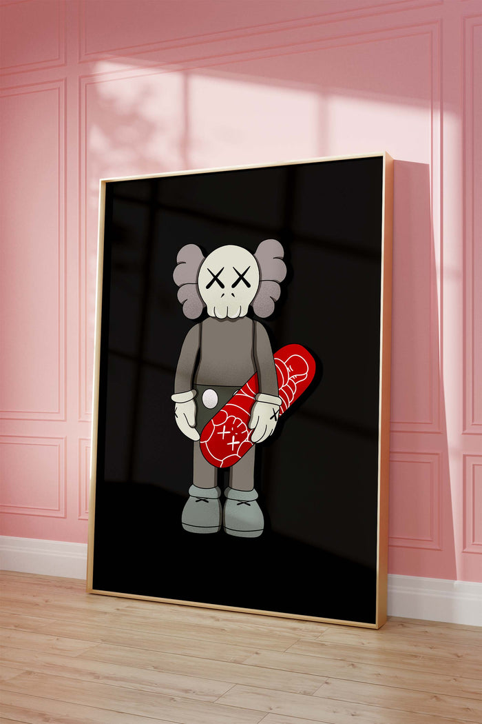 Skull Character Poster – Premium Baumwoll-Canvas