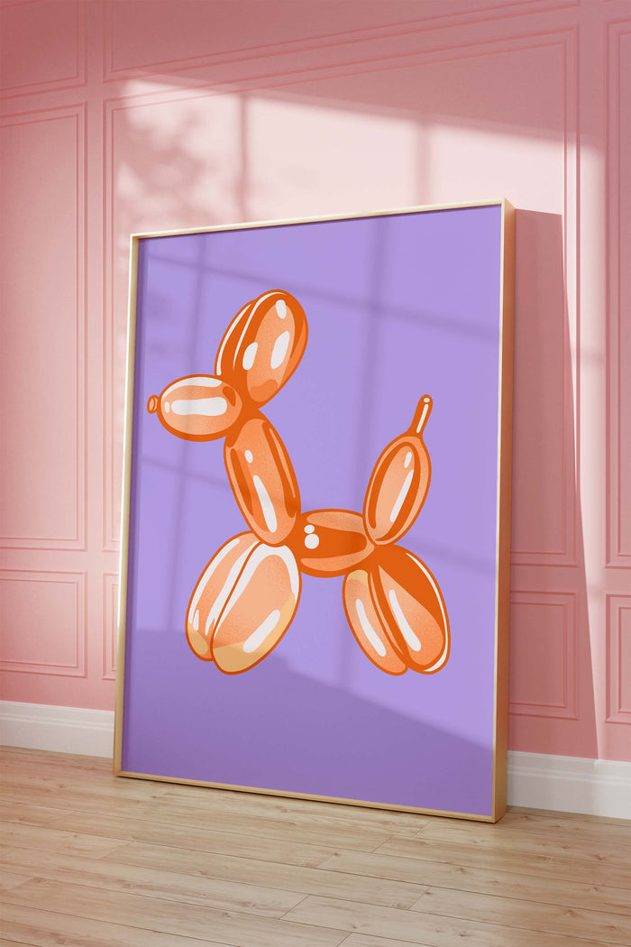 Balloon Dog Poster – Premium Baumwoll-Canvas Print