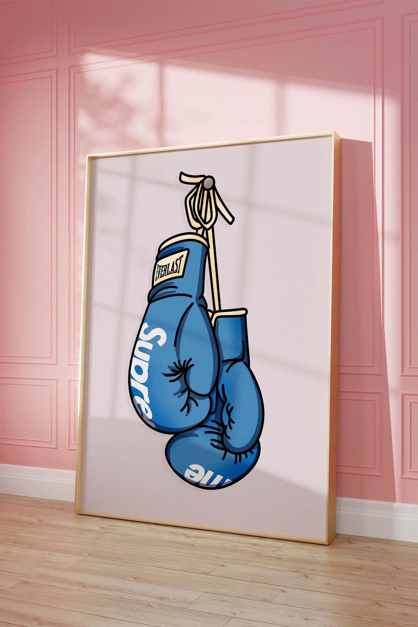 Boxhandschuhe Poster · Geschenkidee · Box Artwork · Streetwear Boxing Design · Urban Sport Wanddeko · Print ohne Rahmen