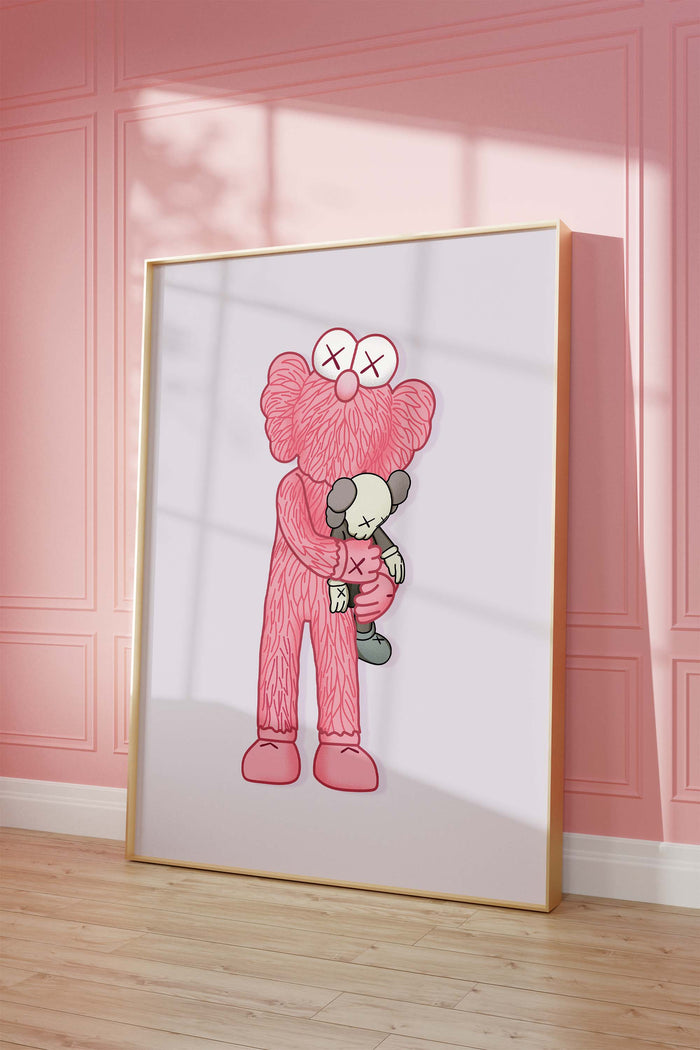 JUSTGOODMOOD Pink Plush – Exklusives Canvas Poster