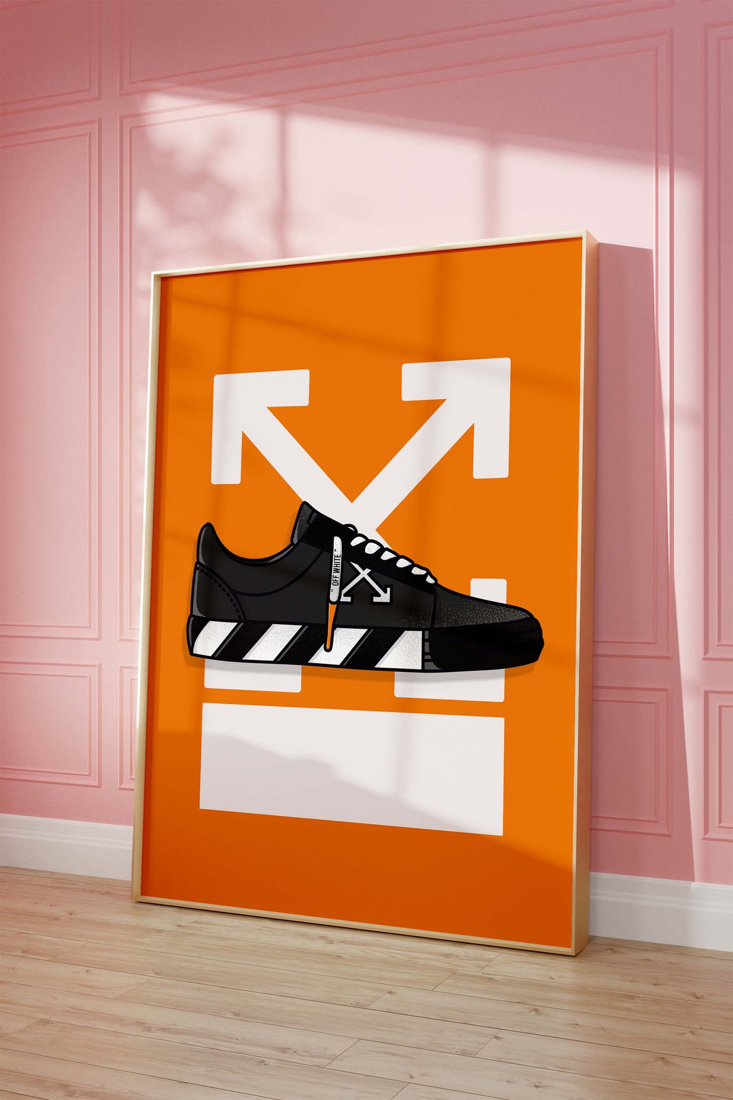 Sneaker Streetwear Design Poster · Geschenkidee · Urban Fashion Illustration · Minimalistisches Off Style Motiv · Print ohne Rahmen