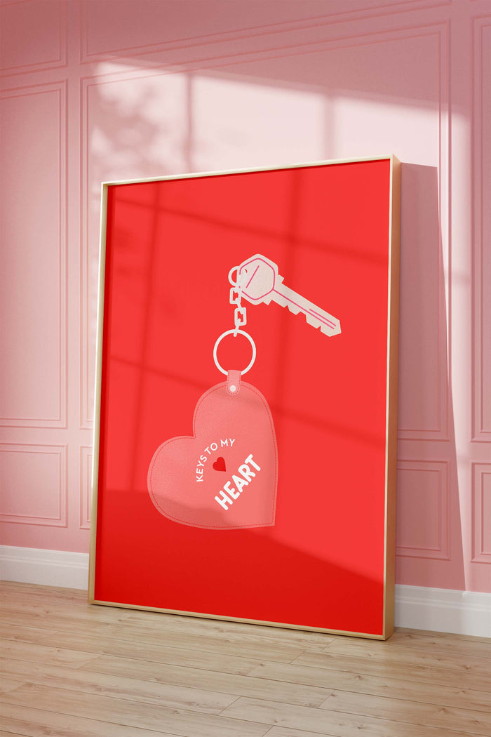 Keys to My Heart Poster – Premium Baumwoll-Print