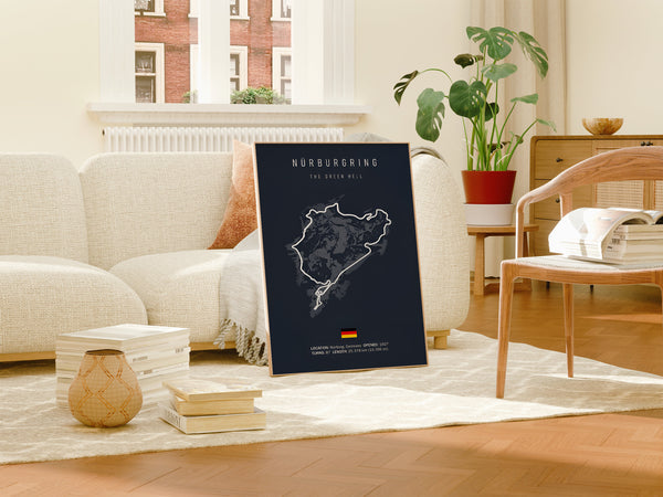 JUSTGOODMOOD Formel 1 Poster – Premium Canvas Print