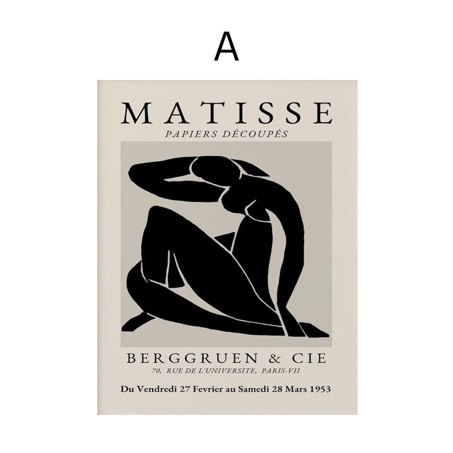 Poster Matisse Abstrakt als Deko Print ohne Rahmen