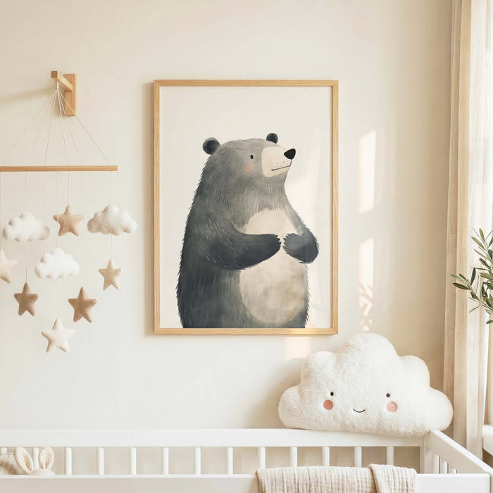 Süße Tiere Poster von JUSTGOODMOOD – Edle Wandkunst