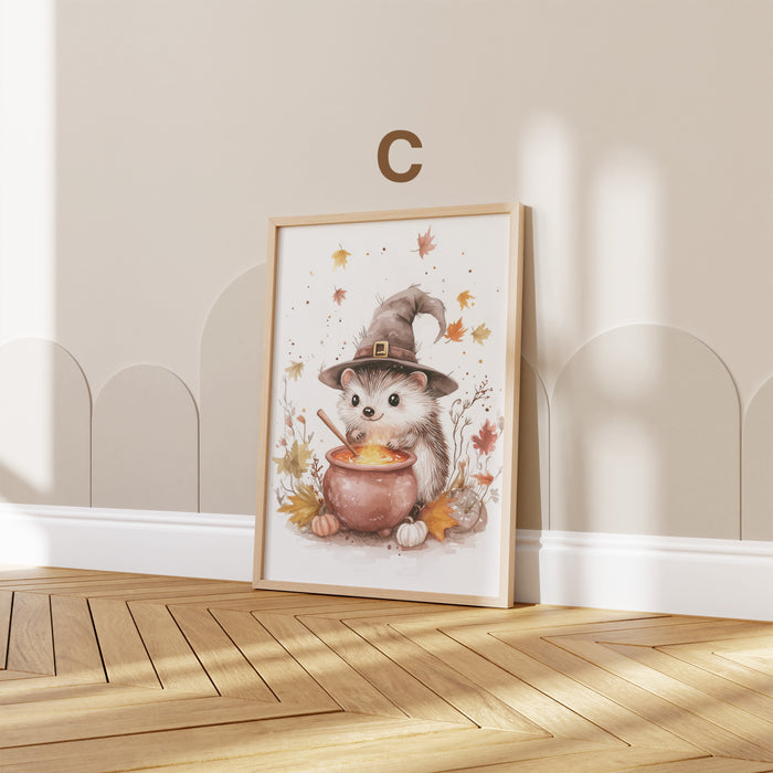Waldtiere Aquarell Poster für Kinderzimmer