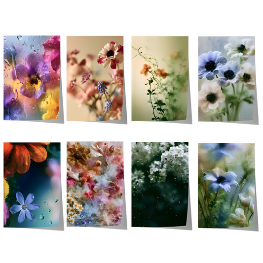 Blumen Poster · Geschenkidee · Zarte Wildblumen Pastellfarben Verträumte Fotokunst · Dekoprint ohne Rahmen