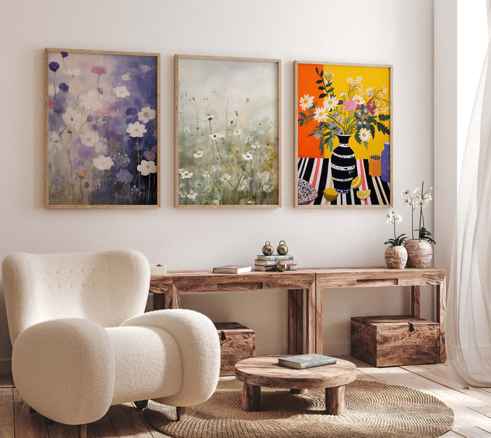 Blumen Poster aus Premium Baumwolle – Made in Germany