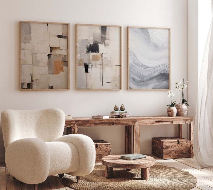 Organische Formen: Poster in Beige