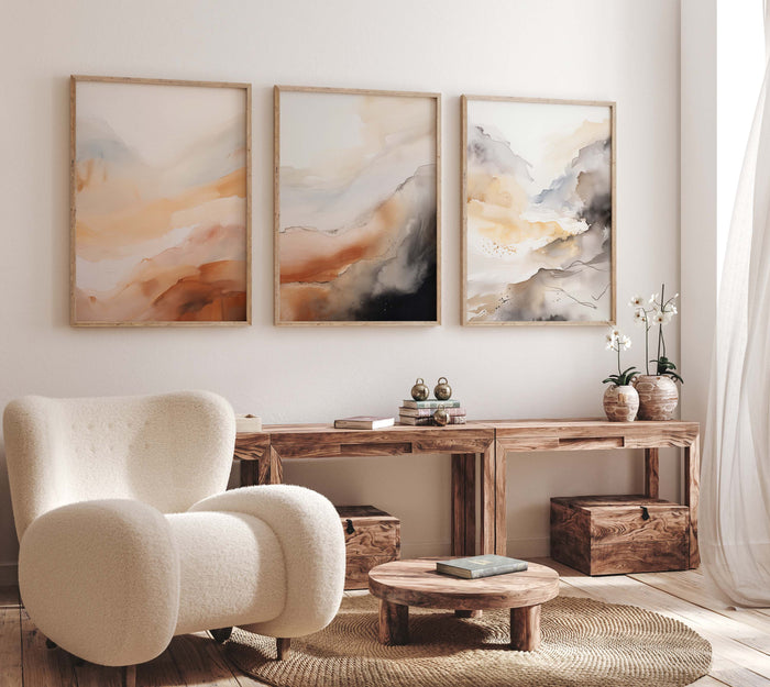 JUSTGOODMOOD Aquarell Poster – Edle Naturwandkunst