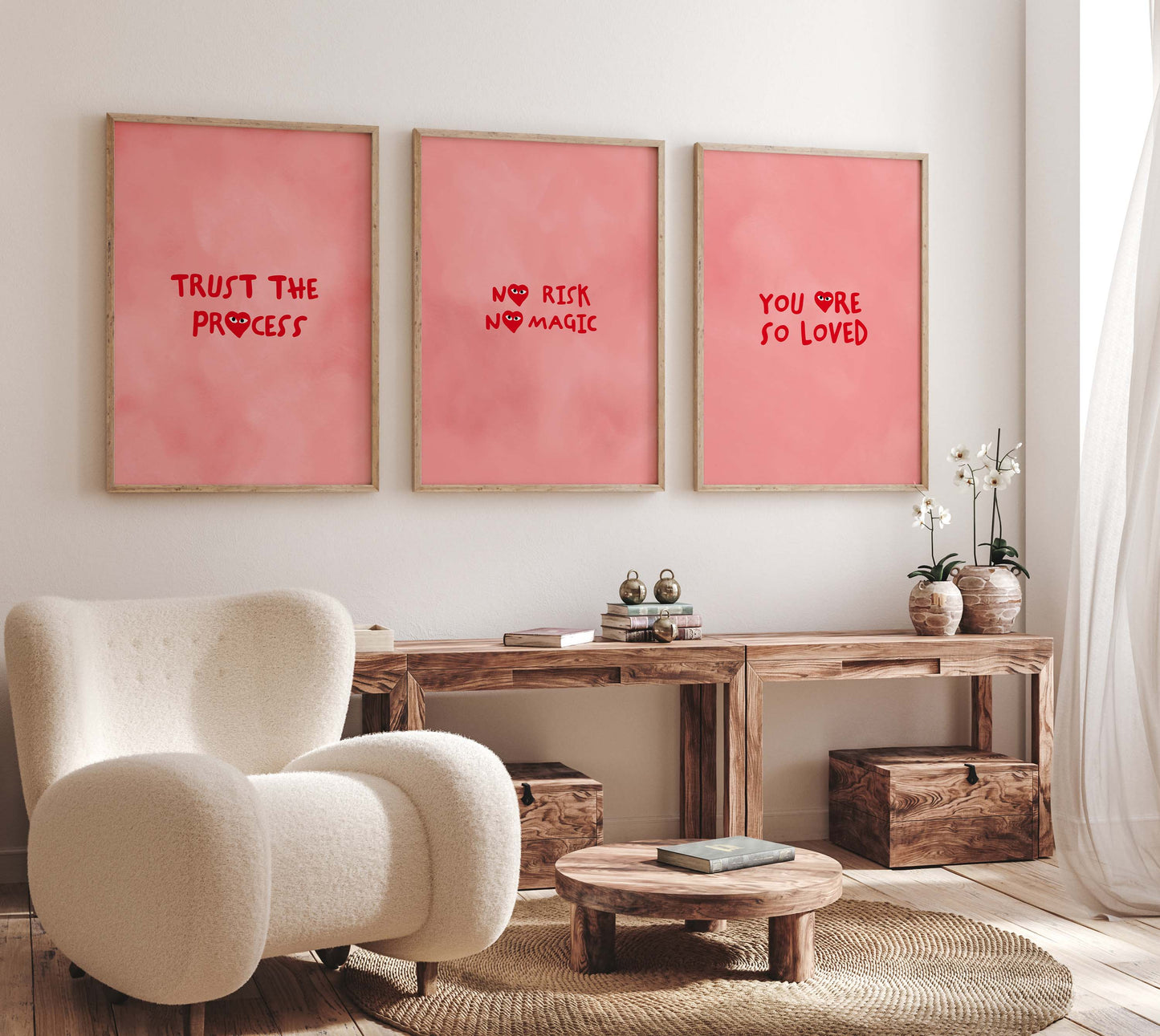 Trust The Process Poster · Geschenkidee · Minimalistisches Motivational Style Design · Urban Kunst · Moderne Wanddeko · Print ohne Rahmen