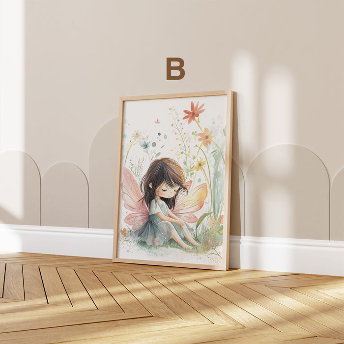 Tiere Kinderzimmer Poster auf Baumwoll-Canvas