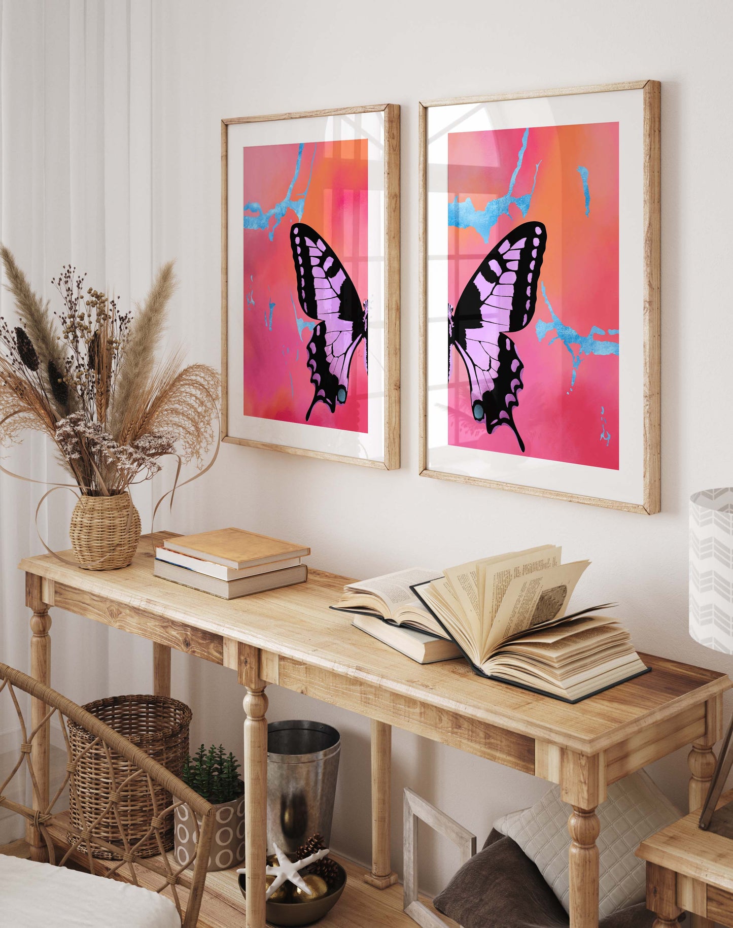 Butterfly Wings Poster · Geschenkidee · Minimalistisches Butterfly Style Design · Urban Kunst · Moderne Wanddeko · Print ohne Rahmen