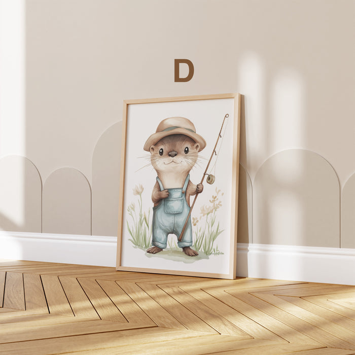 JUSTGOODMOOD Poster Tiere – Hochwertige Baumwoll-Kunst