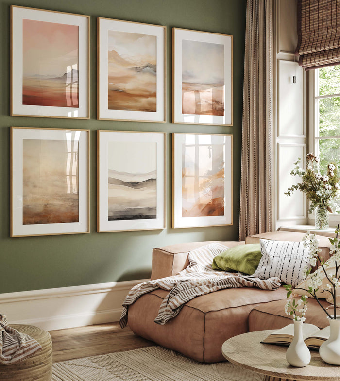 JUSTGOODMOOD Aquarell Poster – Edle Naturwandkunst