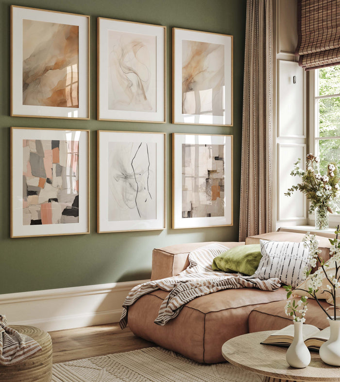 Organische Formen: Poster in Beige