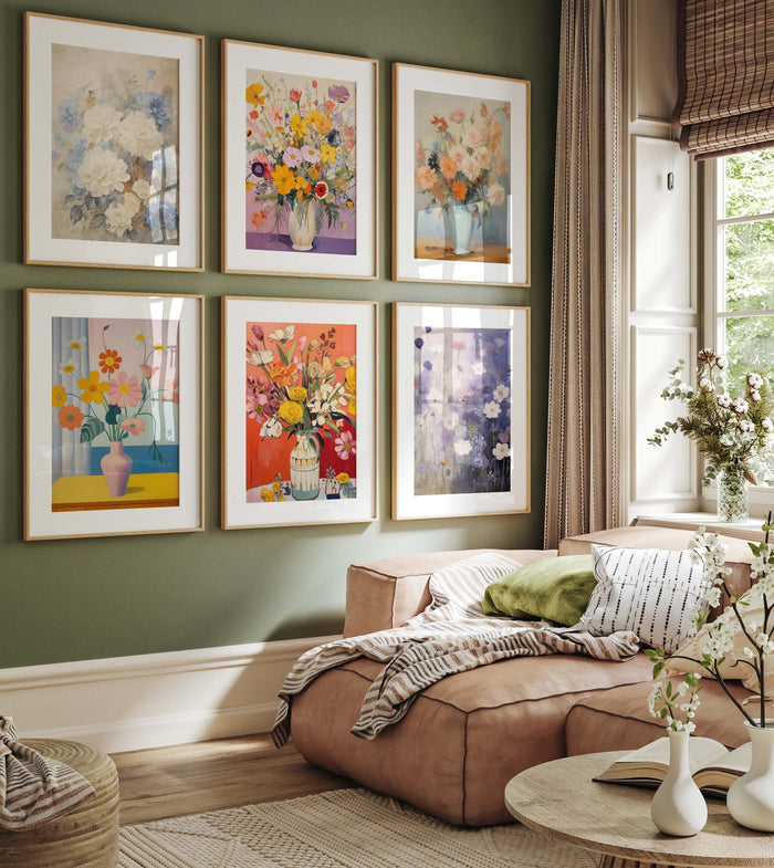 Blumen Poster aus Premium Baumwolle – Made in Germany