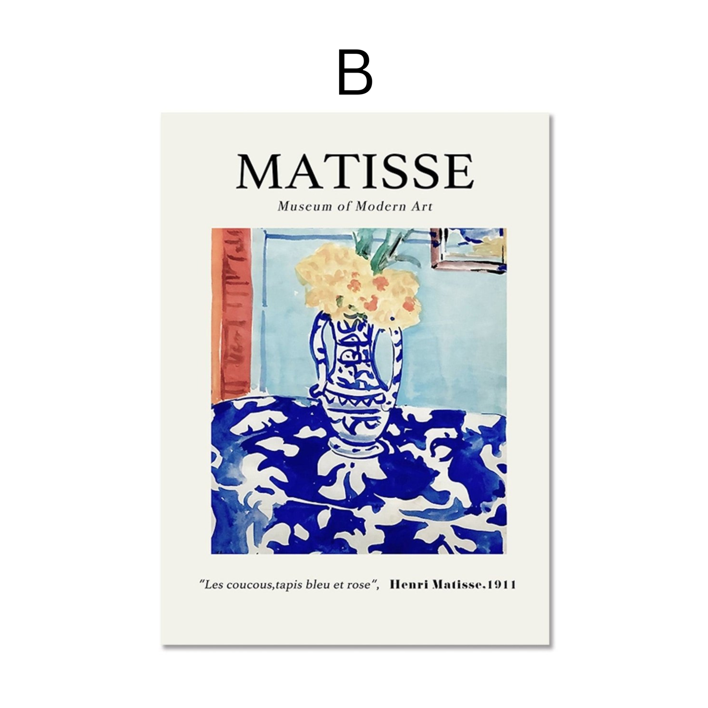 Poster Matisse Berggruen &amp; Cie Museum | Pictures living room | Murals Bedroom | Deco print without frame | Pictures Set Matisse Colorful