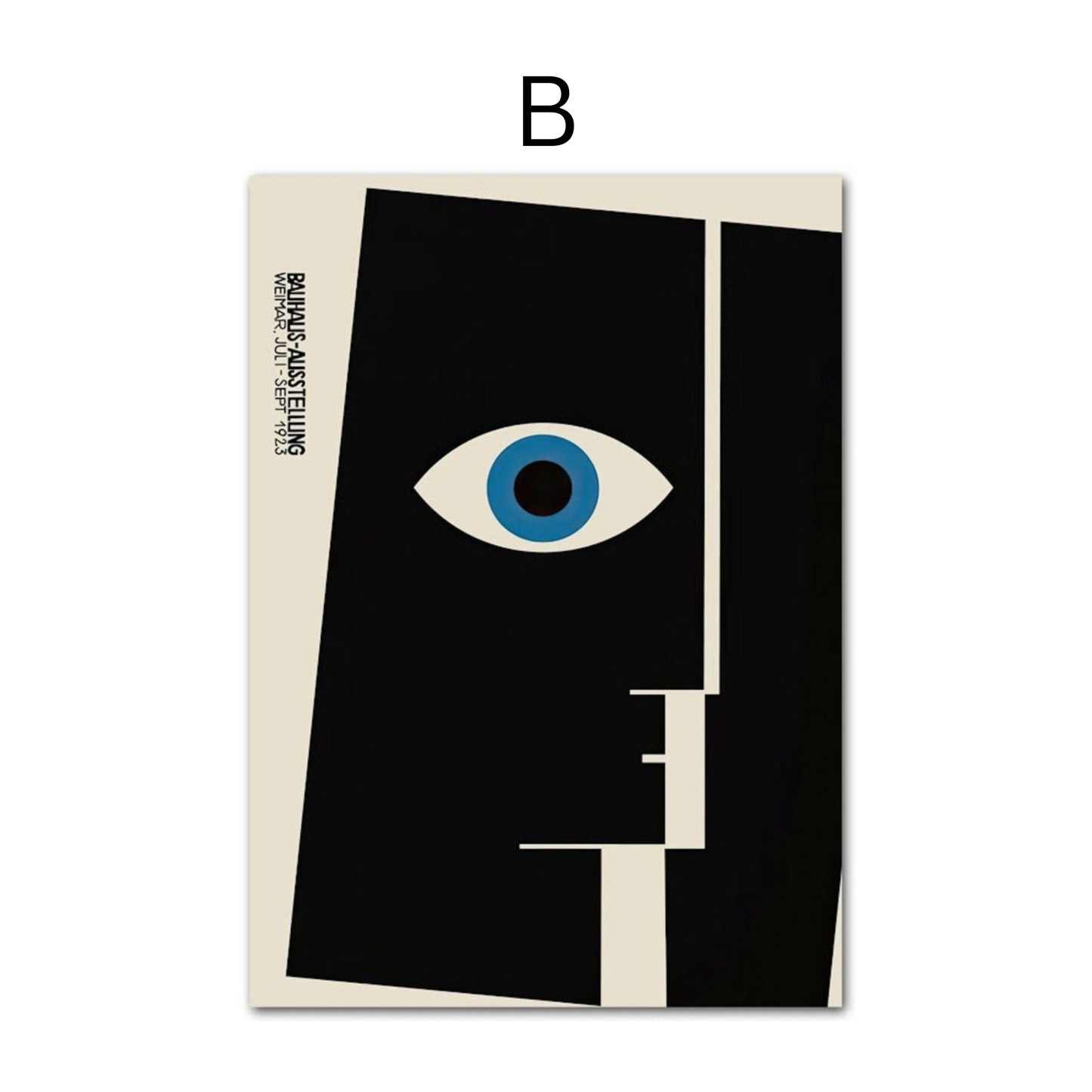 Poster Bauhaus Ausstellung mit verschiedenen Formen und Muster als Deko Print ohne Rahmen