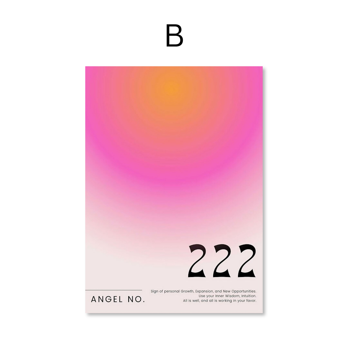 Poster Manifestierung Zahlen Energie und Positivität · Bilder Wohnzimmer | Wandbilder Schlafzimmer | Deko Print ohne Rahmen | Bilder