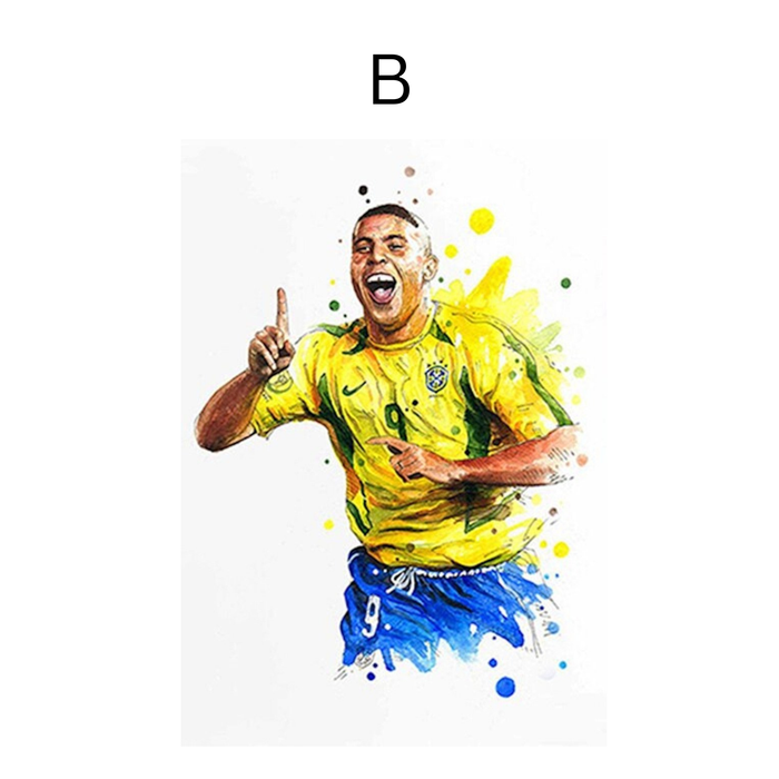 JUSTGOODMOOD Fußball Poster – Premium Cotton Print