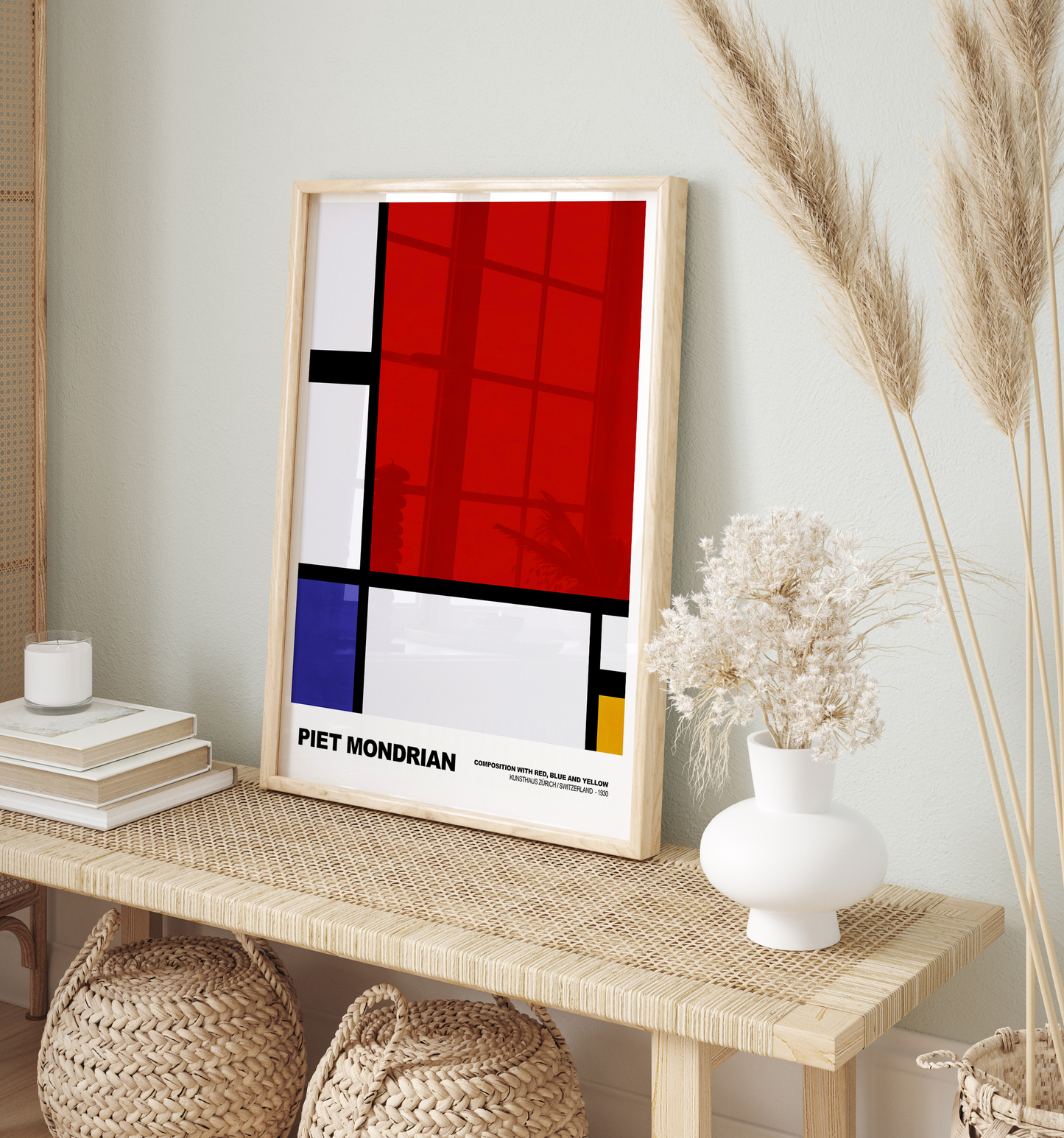 Poster Piet Mondrian · Tableau I · De Stijl, Neoplastizismus · Print ohne Rahmen