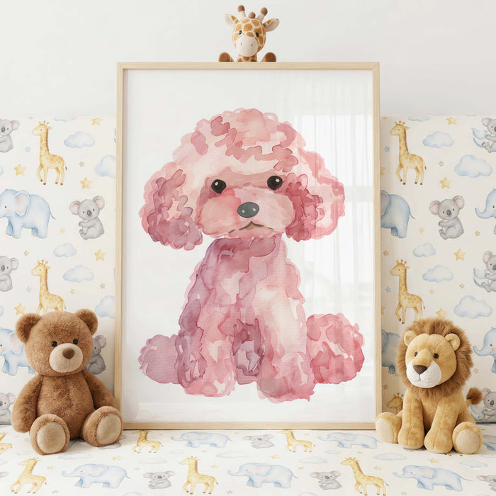 Hunde Poster für Kinderzimmer mit niedlichen Welpen