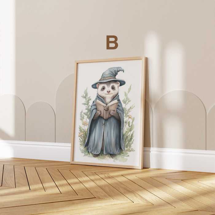 JUSTGOODMOOD Poster Waldtiere – Premium Aquarellkunst