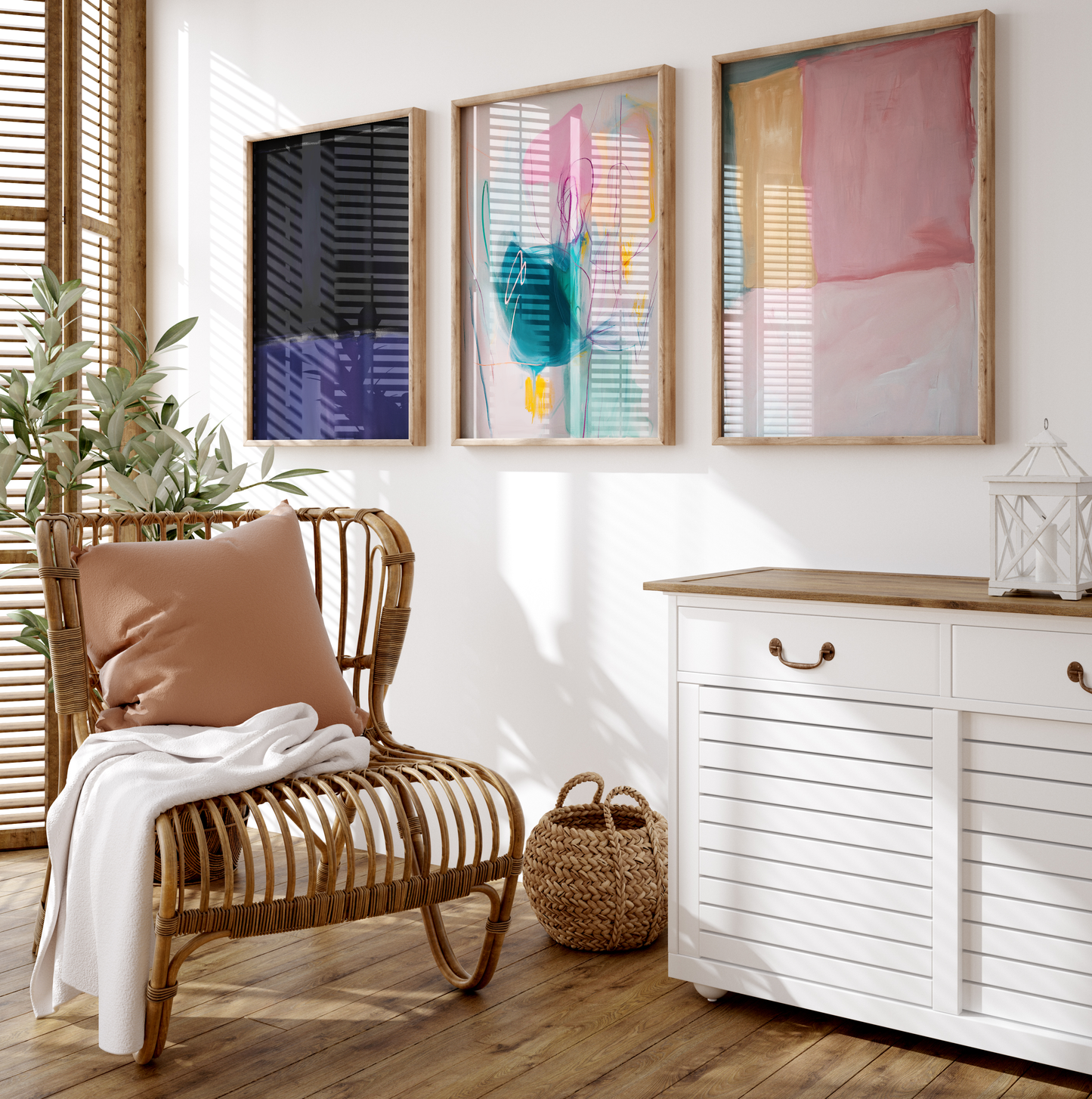 Abstrakte Poster · Geschenkidee · Moderne Kunst mit starken Farbkontrasten · Dekoprint ohne Rahmen